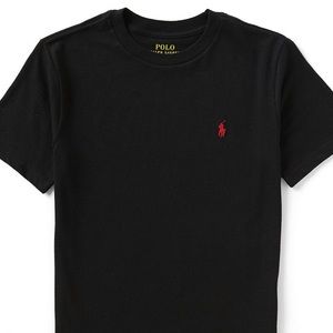 Black and hot pink polo shirt